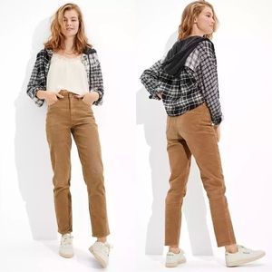 American Eagle Mom Straight Stretch corduroy pant